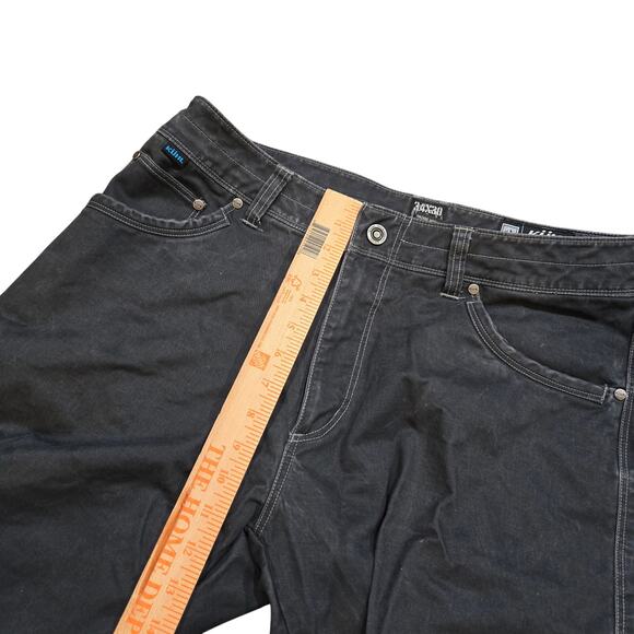 This is a pair of KÜHL Rydr or Riot jeans black denim utility jeans men's 34/30 - Picture 10 of 10